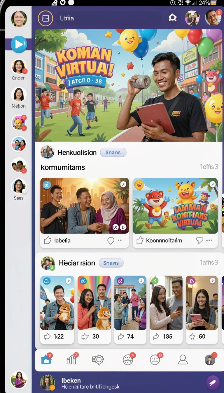 Galeri pratinjau visual ratu10 build APK resmi terbaru